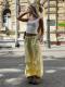 Polyester Womens Drawstring Bundle Solid Color Loose Casual Pants