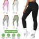 4 Sizes-5 Colors Option -- 1Pc Womens High Waist Workout Leggings Tummy Control Compression Yoga Tight Pants Gym Pants Athletic Running Leggings With 25In Inseam No Front Seam