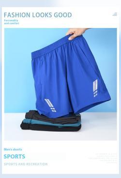 Mens Outdoor Running Quick-drying Breathable Fitness Casual Cropped Pants