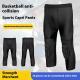 Basketball Tight Cropped Pants Knee Pad Integrated Anti-collision Leggings