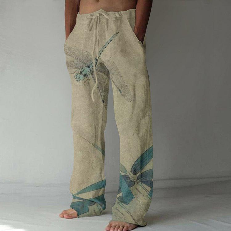 Plus Size Thin Wide Leg Leisure Mens Pants