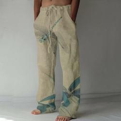 Plus Size Thin Wide Leg Leisure Mens Pants