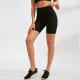 Womens High Waist Yoga Shorts Diagonal Pocket Running Training Quick-drying Tights Stretch Fitness