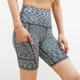 Womens High Waist Yoga Shorts Diagonal Pocket Running Training Quick-drying Tights Stretch Fitness