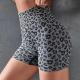 High Waist Leopard-print Shorts Fitness Yoga Shorts