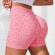 High Waist Leopard-print Shorts Fitness Yoga Shorts
