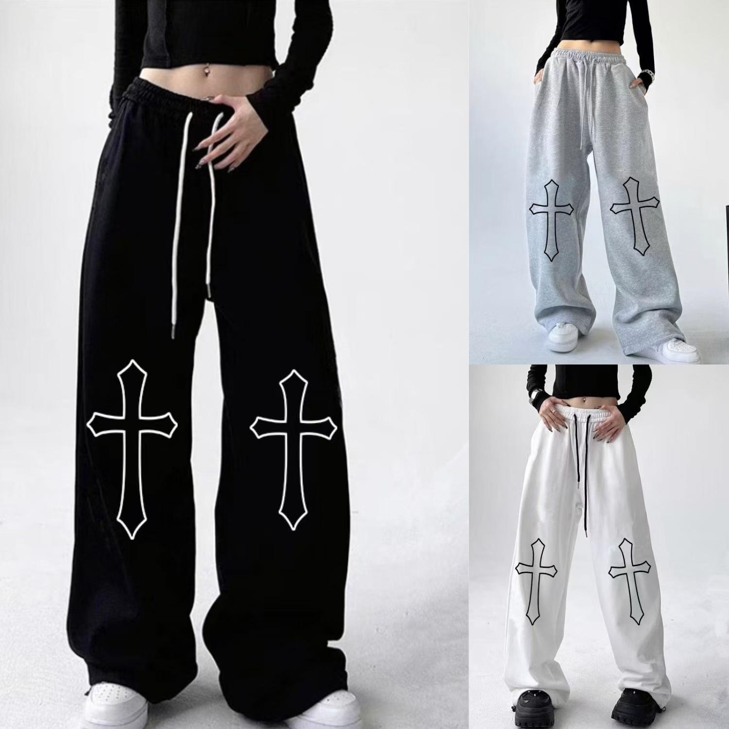 High Waist Drawstring Loose Hot Girl Style Dancing Hiphop Sports Pants Female