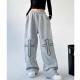 High Waist Drawstring Loose Hot Girl Style Dancing Hiphop Sports Pants Female