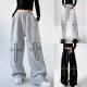 High Waist Drawstring Loose Hot Girl Style Dancing Hiphop Sports Pants Female