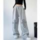 High Waist Drawstring Loose Hot Girl Style Dancing Hiphop Sports Pants Female