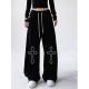 High Waist Drawstring Loose Hot Girl Style Dancing Hiphop Sports Pants Female