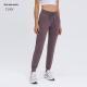 High Waist Yoga Pants Womens Drawstring Quick-drying Elastic Running Fitness