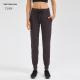 High Waist Yoga Pants Womens Drawstring Quick-drying Elastic Running Fitness