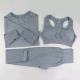 Three-piece Bra Long Sleeve Top And Trousers Suit Yoga Clothes