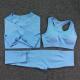 Three-piece Bra Long Sleeve Top And Trousers Suit Yoga Clothes