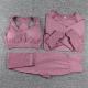 Three-piece Bra Long Sleeve Top And Trousers Suit Yoga Clothes