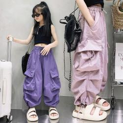 Girls Loose Western Style Wide-leg Overalls
