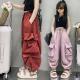 Girls Loose Western Style Wide-leg Overalls