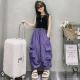 Girls Loose Western Style Wide-leg Overalls