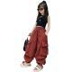Girls Loose Western Style Wide-leg Overalls