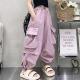Girls Loose Western Style Wide-leg Overalls
