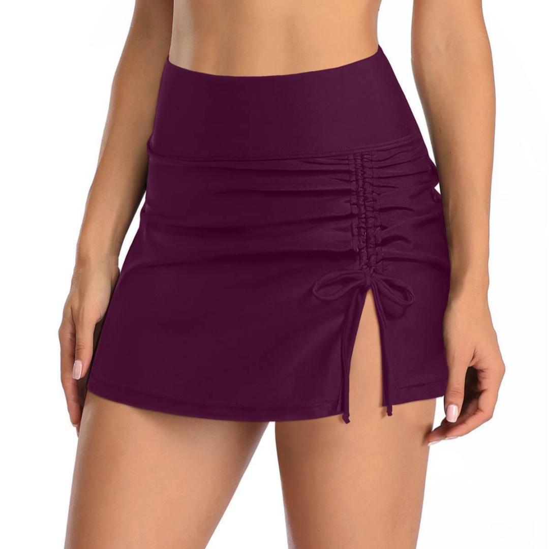 Womens Solid Color Lace Fashion Casual Swimming Trunks
