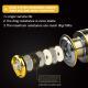 All Metal Diagonal CNC Sea Pole Wheel Rocker Spinning Wheel