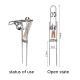 Angle Fishing Pole Tackle Bracket Anti-Rust Steel Fishing Bracket Rod Holder Fish Tackle
