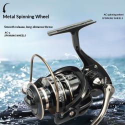 Fishing Reel AC Spinning Reel Universal Fishing Reel All-Metal Fishing Reel Designed For Long-Distance Casting