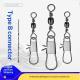 Barrel Swivel Type B Figure-8 Snap Lure Connector Ring