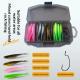 Weihai Soft Bait Set Lure Kit With 66 piece Fork Tailed Worms