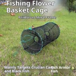 Spring Fishing Folding Basket Turtle Cage