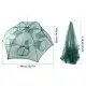 Fishing Trap Net Portable Folded Fishing Bait Trap Shrimp Minnow Crab Bait Net 6 Sides 6 Holes Crayfish Cast Mesh Trap Automatic