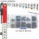 115 Pieces Fishing Connector Swivel Boxed Rotating Sea Bean Weever Trout Seawater
