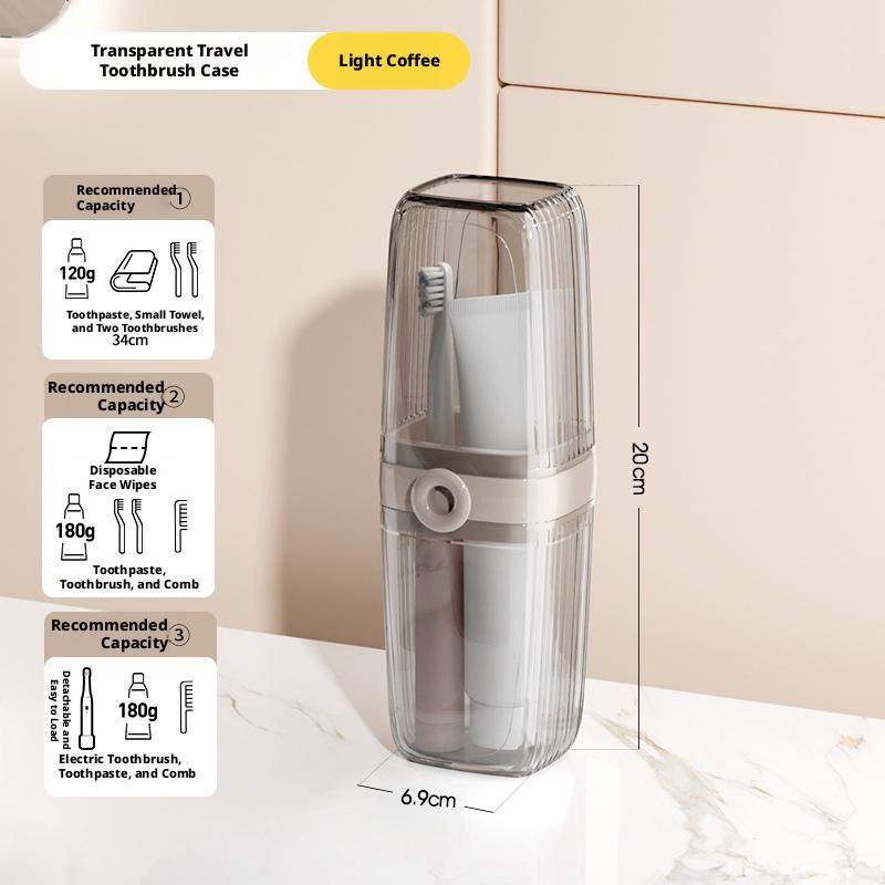 Travel Soap Box-Dental Kit Box [Light Coffee]-1 piece - Option1