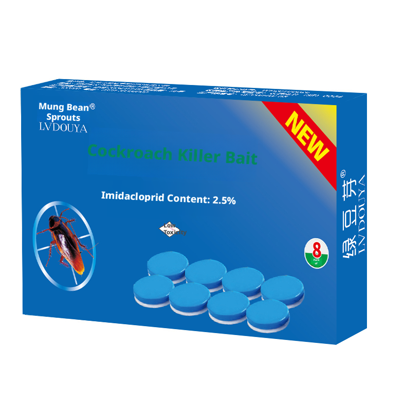 Cockroach killing bait-Convenience sticker-8 tablets-1 box - Option1