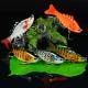 10cm Lure Fishing Bait Plastic Hard Bait Multi-Section Fish With 7 Segments