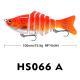 10cm Lure Fishing Bait Plastic Hard Bait Multi-Section Fish With 7 Segments