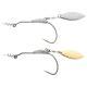 Nude-colored Leaded Crankbait With A Wide-bellied Crank Hook And A Metal Blade Lure