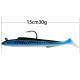Software-coated Lead T-tail Lure Bionic Fishing Bait