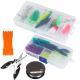 383Pcs Fishing Lures Tackle Box Bass Fishing Animated Lure Crankbaits Spinnerbaits Soft Plastic Worm Saltwater Freshwater Fishing Kit