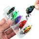 5-Color Set Double Sequin Flattened Reinforced Hook Frog Lure Set