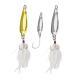 Zinc Alloy Lure Sequins 25g35g5g With Single Hook 7G With Feather