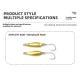 Zinc Alloy Lure Sequins 25g35g5g With Single Hook 7G With Feather