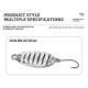 Sequins Colorful Light Sea Water Offset With Feather Hook