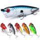 22-piece Set Hard Lure Soft Frog Popper Minnow Pencil VIB Luminous Bait Set Durable Hooks Realistic Action Ideal