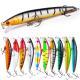 22-piece Set Hard Lure Soft Frog Popper Minnow Pencil VIB Luminous Bait Set Durable Hooks Realistic Action Ideal