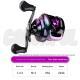 Colorful Magnetic Single Brake Baitcasting Reel - Metal Spool Long Distance Fishing Reel for Casting