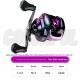 Colorful Magnetic Single Brake Baitcasting Reel - Metal Spool Long Distance Fishing Reel for Casting