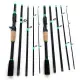 180cm-70.86inch 4 Section Fiberglass Spinner Baitcasting Fishing Rod M Tone Fish Pole Carp Fishing Tackle Accessories